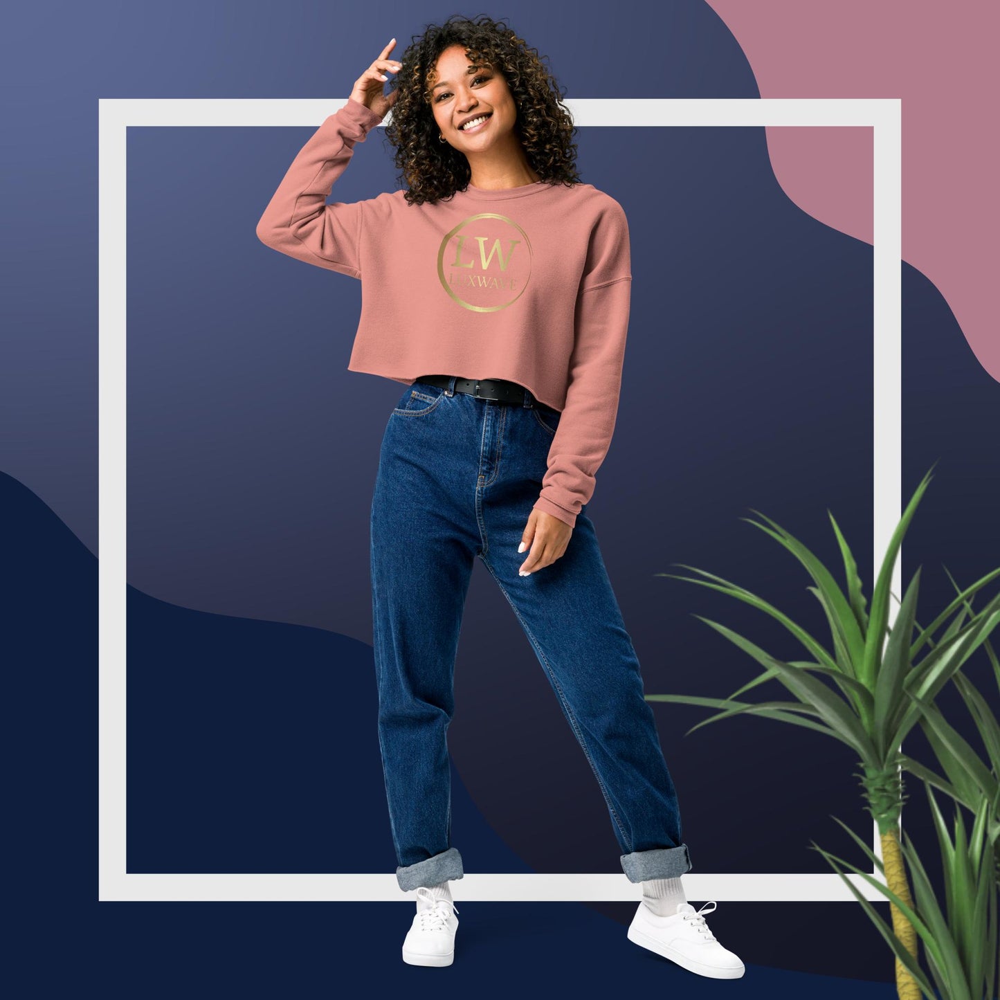 LuxWave Premium Crop Sweatshirt